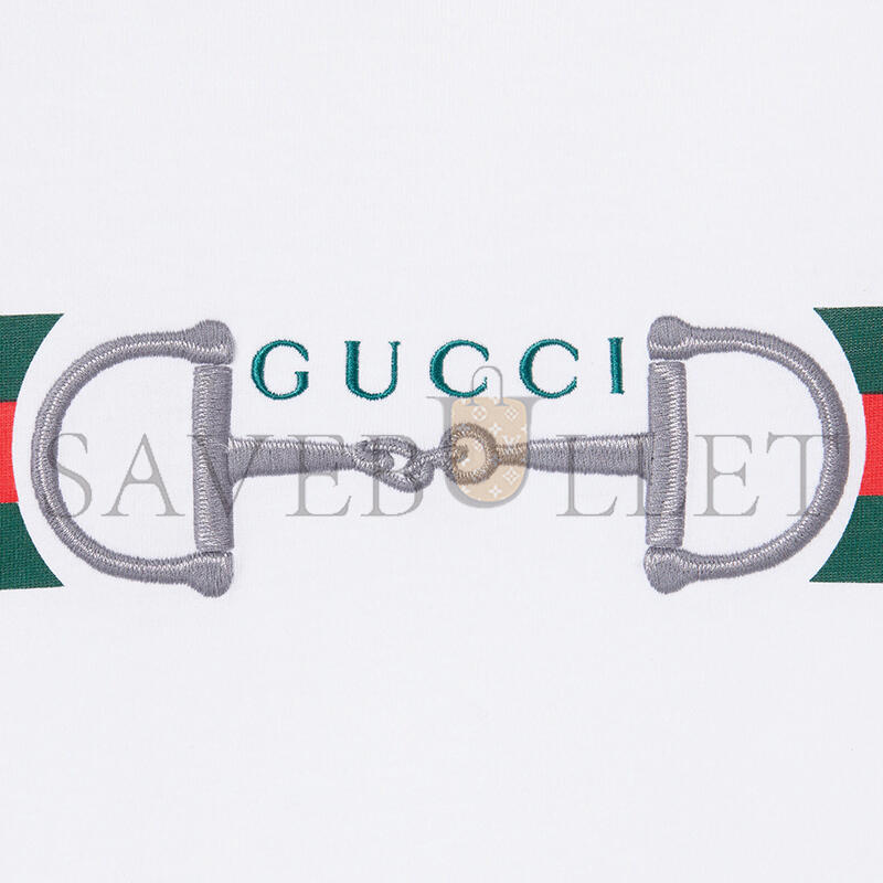 GUCCI COTTON JERSEY T-SHIRT WITH EMBROIDERY 855021